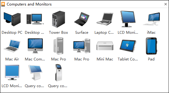  Simboli di computer e monitor 