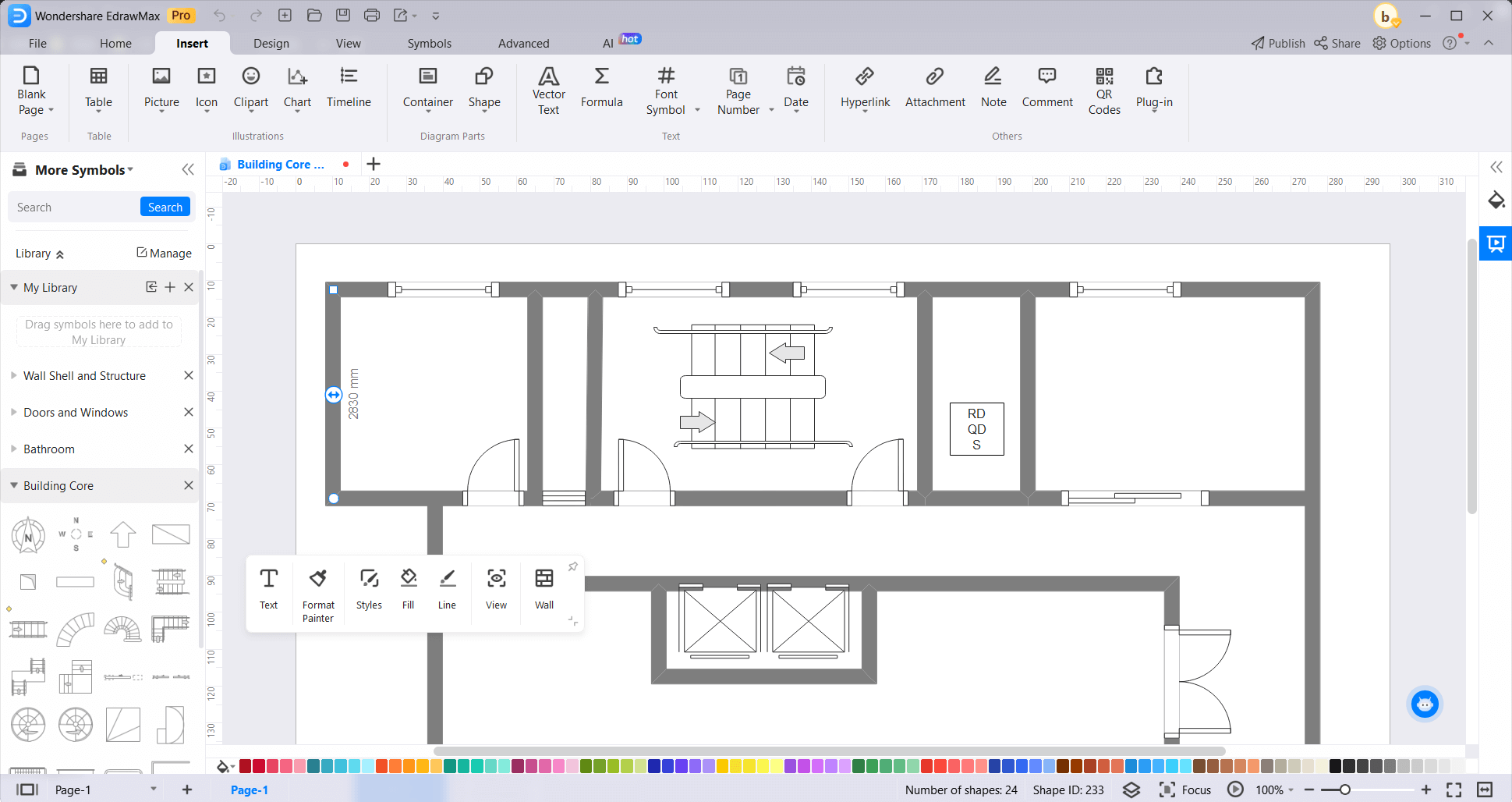 floor plan symbols