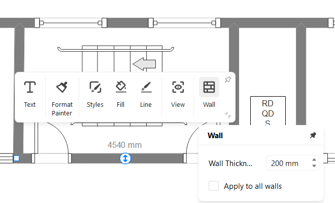 floor plan pane