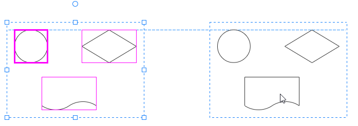 move multiple shapes