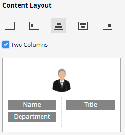 org chart content layout