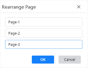 rearrange page window