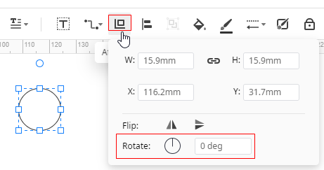 rotate shape precisely