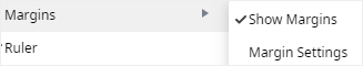 show margins option