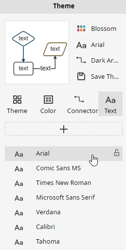 theme font option