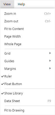 view option menu