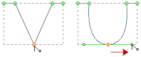 convert corner point to smooth point