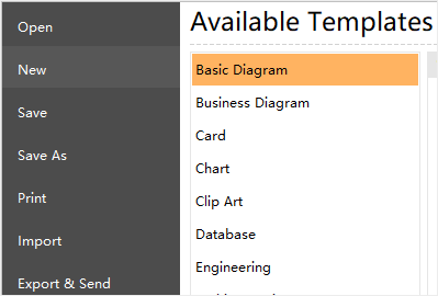 available template list