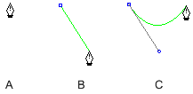 draw a c-shaped curve