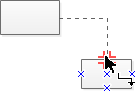 connecteur à angle droit de finition