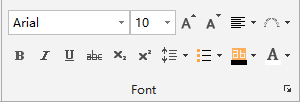 font group