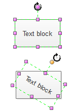 faire pivoter le bloc de texte 