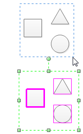 sélectionner plusieurs formes