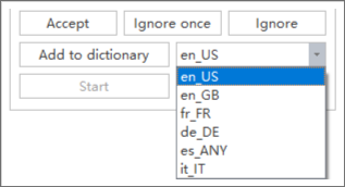 spelling check dictionary