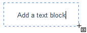 add a text block