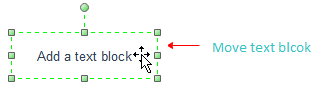 move a text block