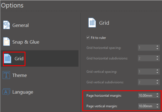 options of grid