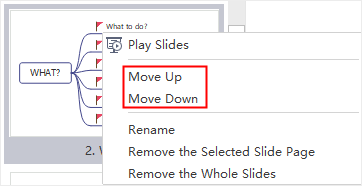 move slide option