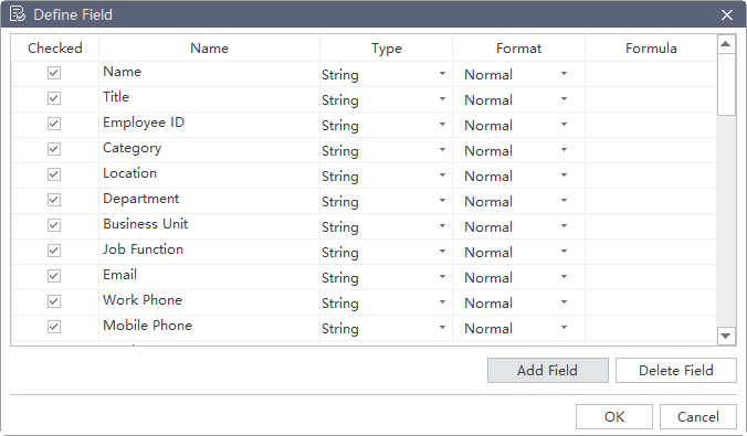 define field window