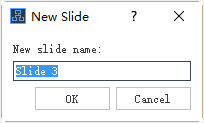 new slide name