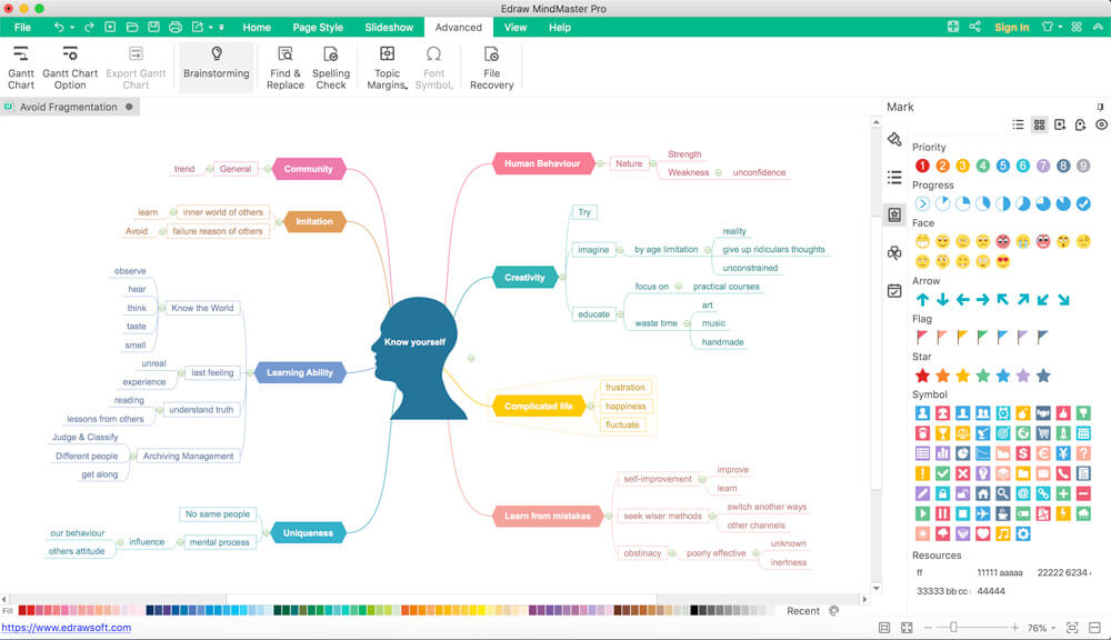 Brainstorm en MindMaster