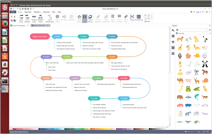 timeline in EdrawMind