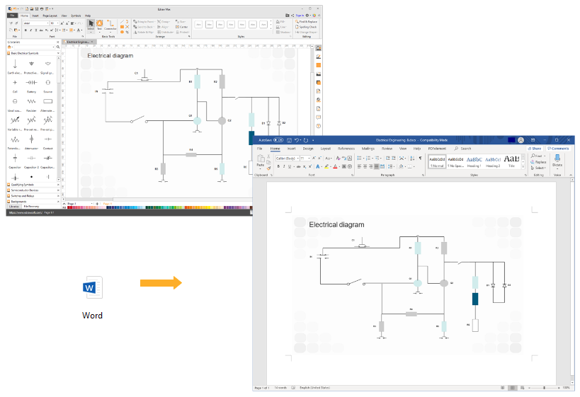 Esportare lo schema del circuito in Word