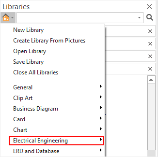 Bibliothèques supplémentaires pour les schémas électriques