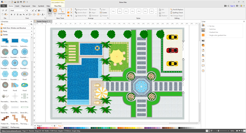 what is the autocad mac setup for a landscape plants drawing