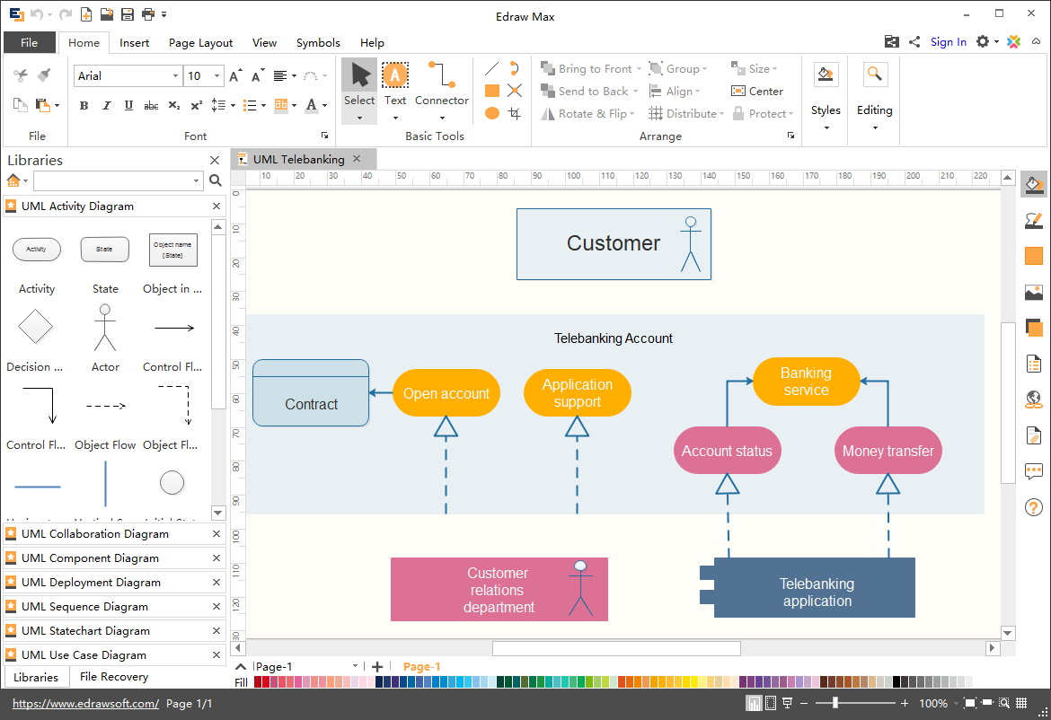 Diagram Microsoft Visio Uml Diagram Mydiagram Online