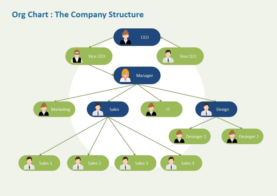 org chart Examples 