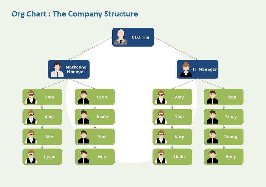 org chart Examples