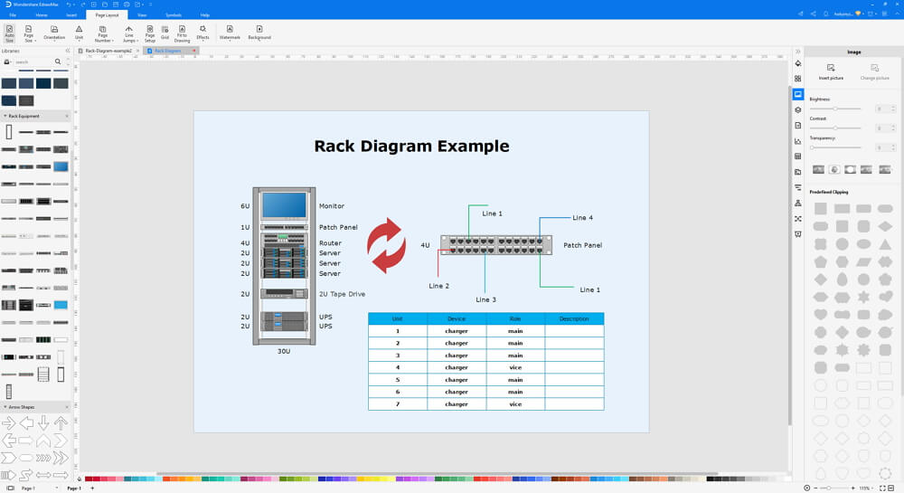 Cómo crear un diagrama de arquitectura de rack