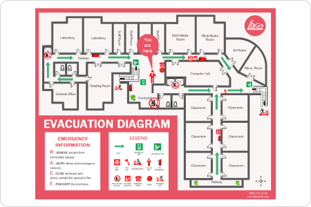 plan de evacuación en caso de incendio