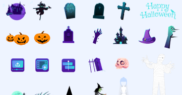 Iconos de Historia de Halloween