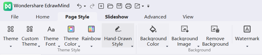 Page Style Menu