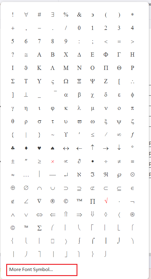 Inserting Formula