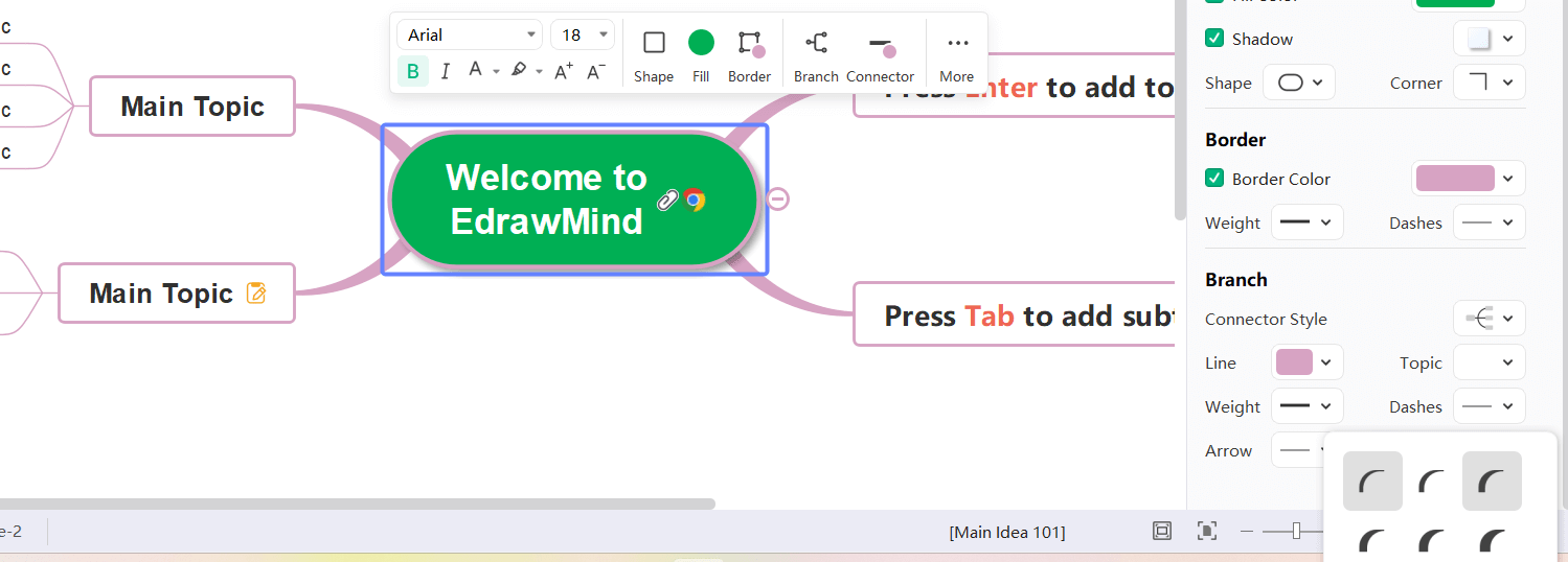 Changing Branch Styles