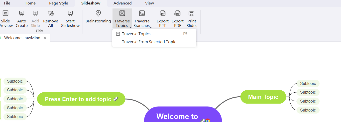 Traversal Map