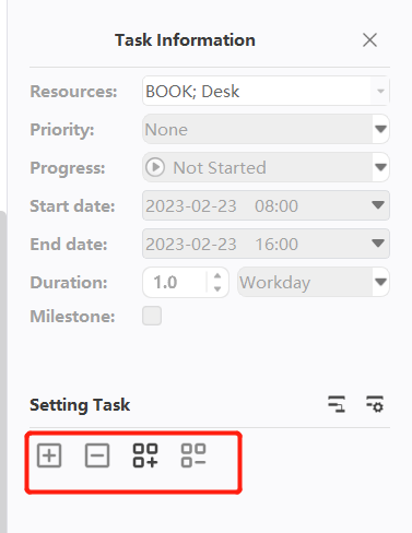 Adding/Removing Tasks 