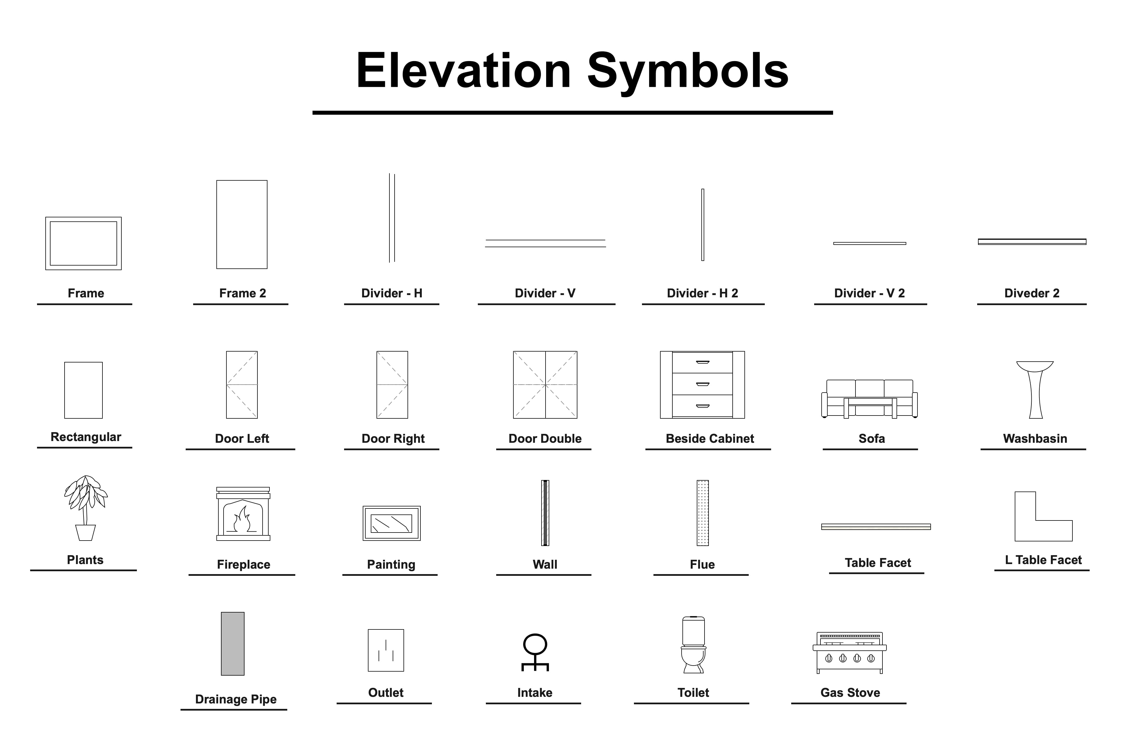 floor plan symbols with meanings