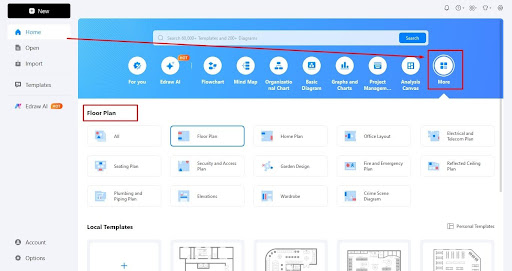 access the canvas edrawmax