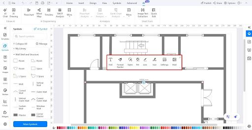 add symbols to floor plan edrawmax