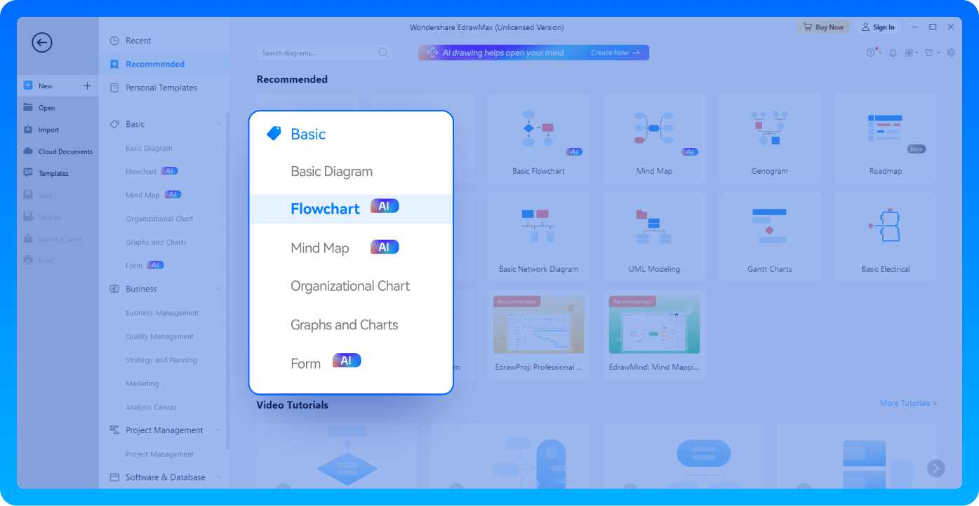 select a location to recover data
