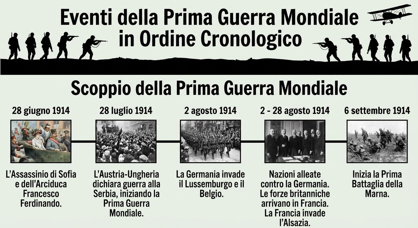 outbreak of world war one timeline
