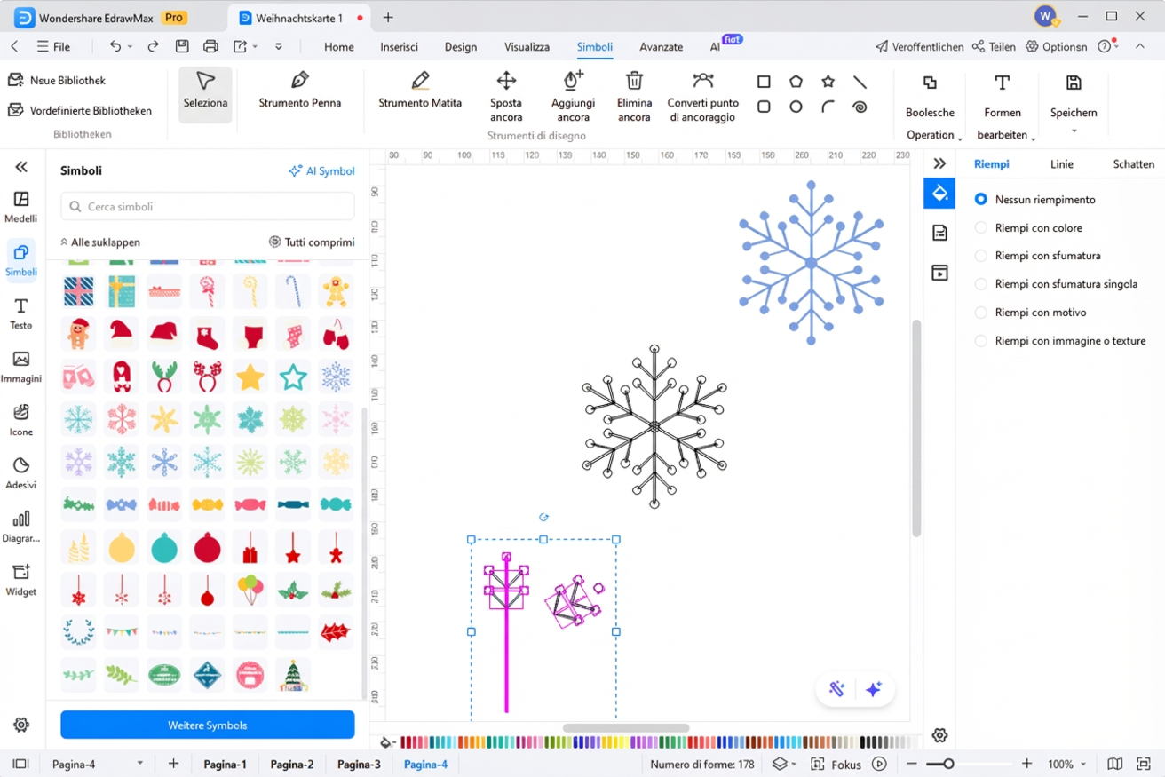 Weihnachtsillustrationen zeichnen