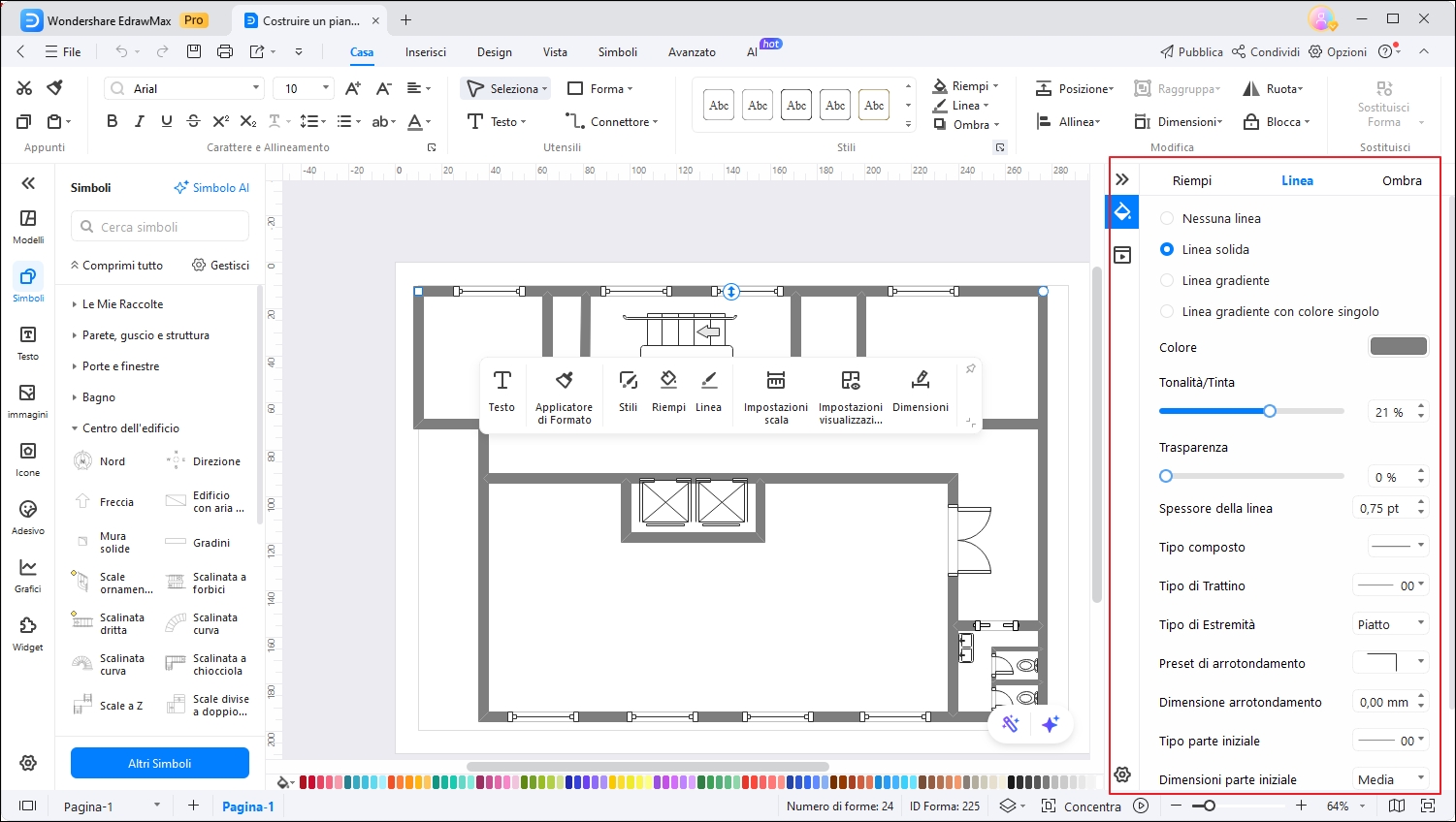 Funzionalità di modifica avanzate