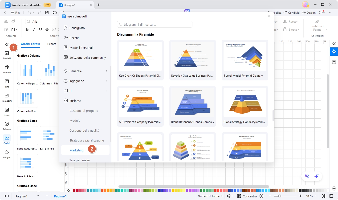 apertura modello con edrawmax