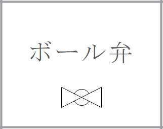 ボール弁の記号