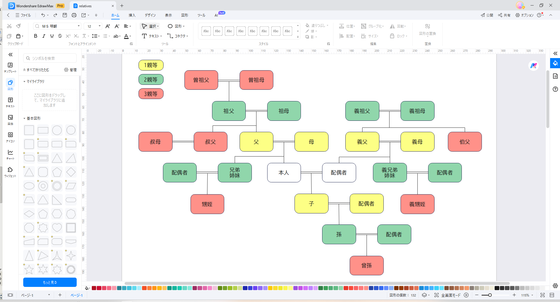 配置を調整し情報を追記する